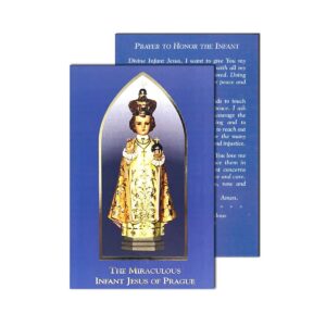 Infant of Prague Prayer Card