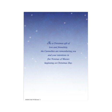 #243 Dove Christmas Card Page 2 Christmas message on card #243