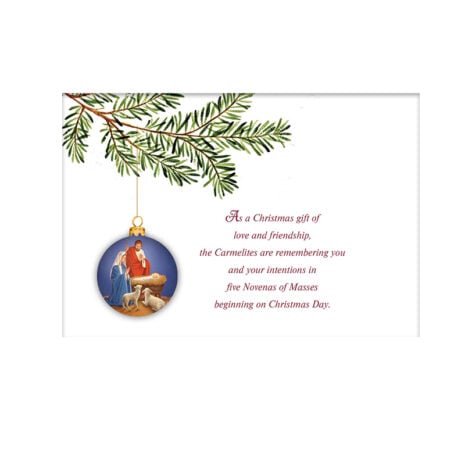 #244 Ornaments Christmas Card Page 2 Christmas message on #244 Christmas card