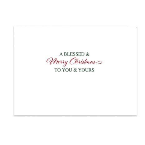 #244 Ornaments Christmas Card Page3 Blessed Christmas Message #244