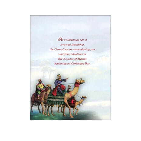 #247 Wisemen Christmas Card Page 2 Carmelite message with image of wisemen #247